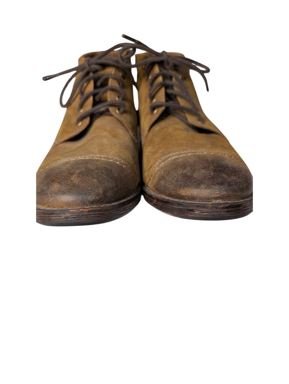 Clarks Devington Cap Men’s Boots Tobacco Brown Suede Leather 10M Distressed - Picture 9 of 9